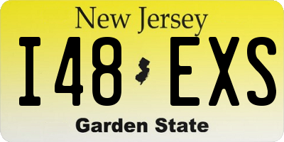 NJ license plate I48EXS
