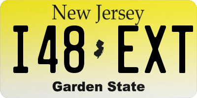 NJ license plate I48EXT