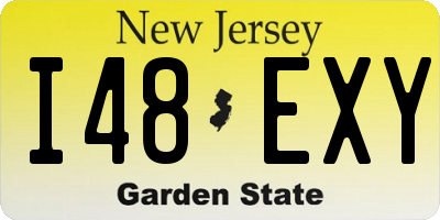 NJ license plate I48EXY
