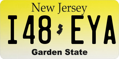 NJ license plate I48EYA