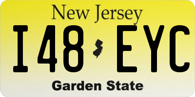 NJ license plate I48EYC