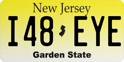 NJ license plate I48EYE