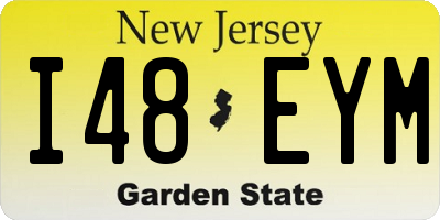 NJ license plate I48EYM
