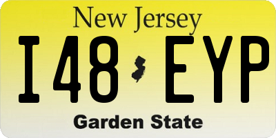 NJ license plate I48EYP