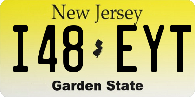 NJ license plate I48EYT