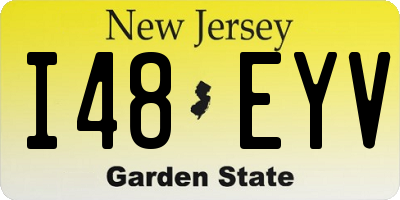 NJ license plate I48EYV