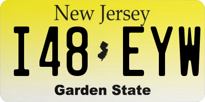 NJ license plate I48EYW
