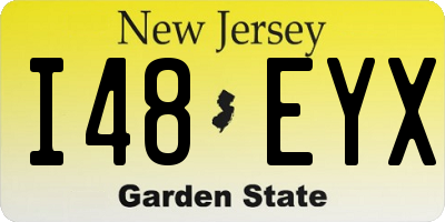 NJ license plate I48EYX