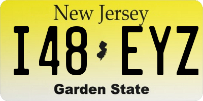 NJ license plate I48EYZ