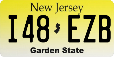 NJ license plate I48EZB