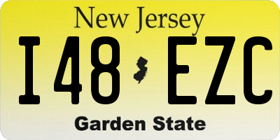 NJ license plate I48EZC