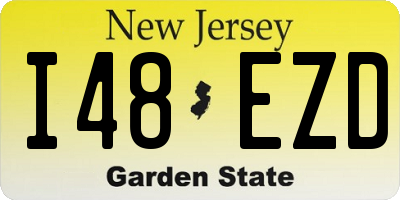 NJ license plate I48EZD