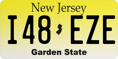 NJ license plate I48EZE