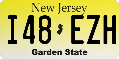 NJ license plate I48EZH