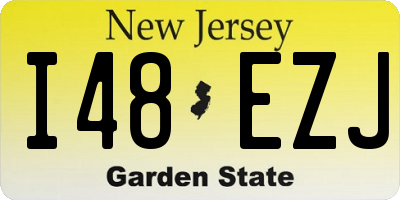 NJ license plate I48EZJ