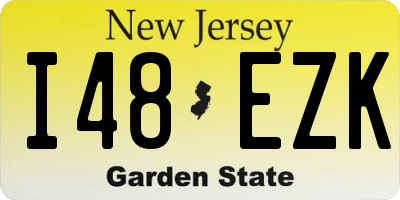NJ license plate I48EZK