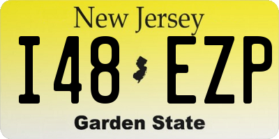 NJ license plate I48EZP