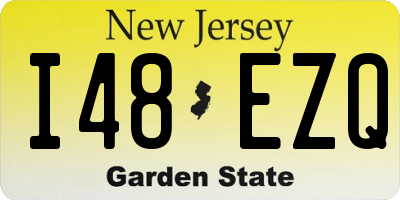 NJ license plate I48EZQ