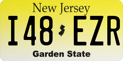 NJ license plate I48EZR