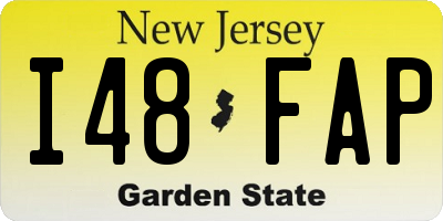 NJ license plate I48FAP