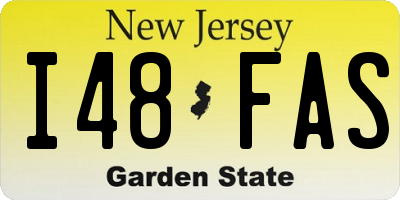 NJ license plate I48FAS