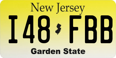 NJ license plate I48FBB