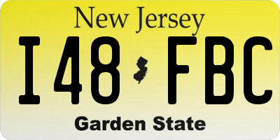 NJ license plate I48FBC