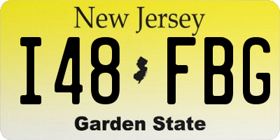 NJ license plate I48FBG