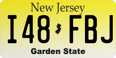 NJ license plate I48FBJ