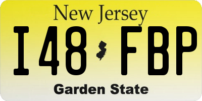 NJ license plate I48FBP