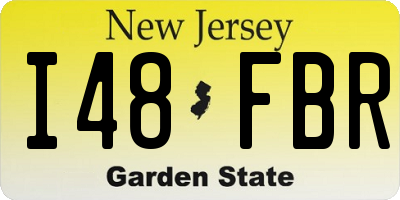 NJ license plate I48FBR