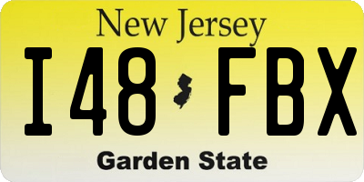 NJ license plate I48FBX