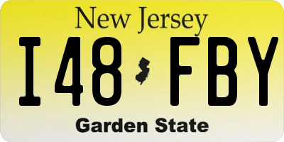 NJ license plate I48FBY