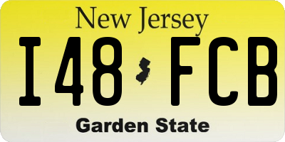 NJ license plate I48FCB