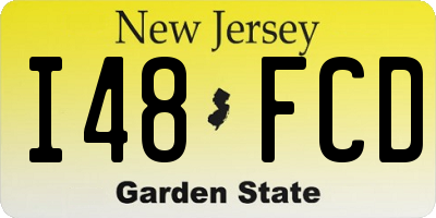 NJ license plate I48FCD