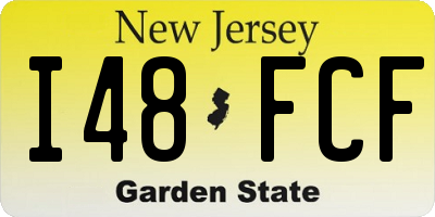 NJ license plate I48FCF