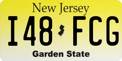 NJ license plate I48FCG