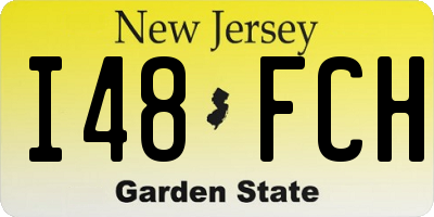 NJ license plate I48FCH