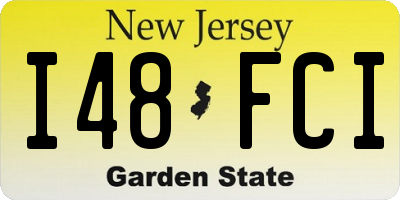 NJ license plate I48FCI