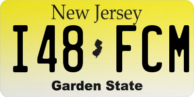 NJ license plate I48FCM