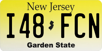 NJ license plate I48FCN