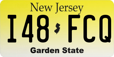 NJ license plate I48FCQ