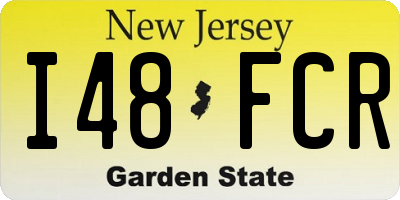 NJ license plate I48FCR