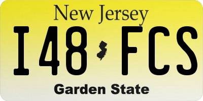 NJ license plate I48FCS