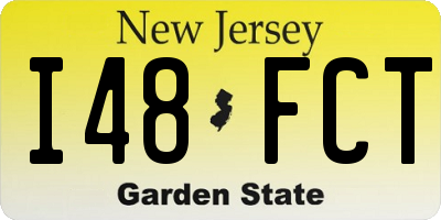 NJ license plate I48FCT