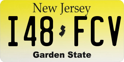 NJ license plate I48FCV