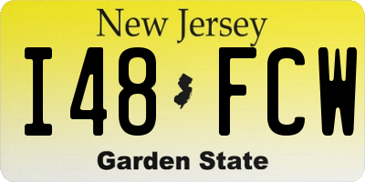 NJ license plate I48FCW