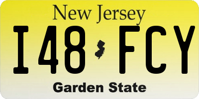 NJ license plate I48FCY