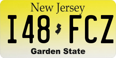 NJ license plate I48FCZ