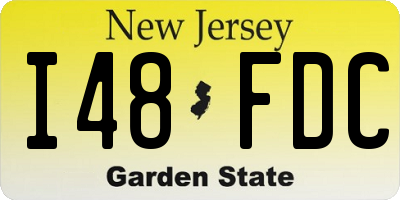 NJ license plate I48FDC